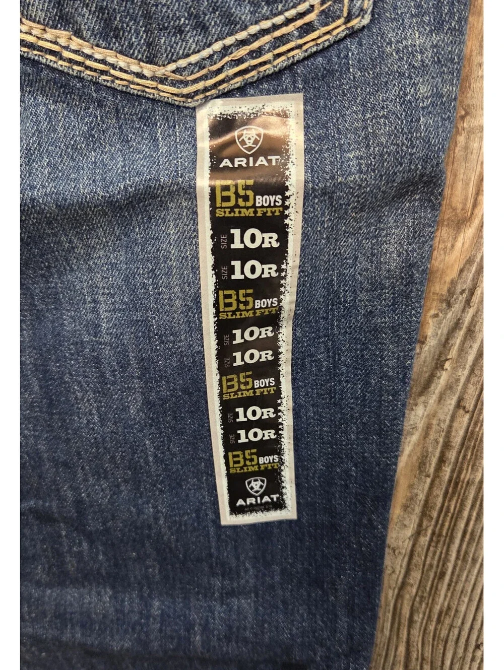 Ariat B5 Denim Blue Jeans Youth 10R Slim (25x26) Western Cowboy Rodeo - NEW TAGS